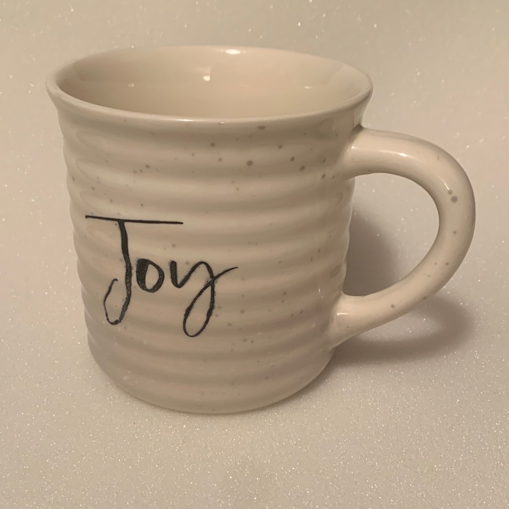 Elegant White Joy Mug
